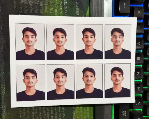 8 pic passport size photo